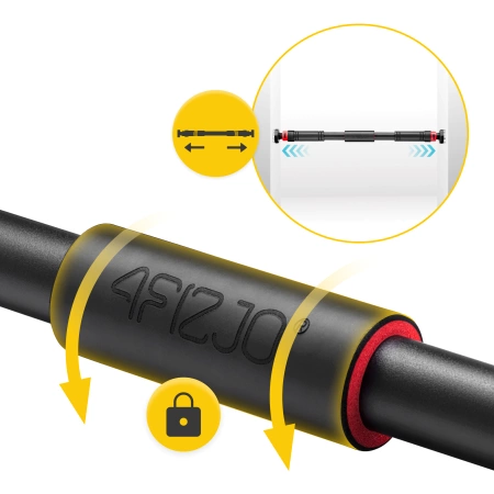 Feszítőrúdas húzódzkodó rúd, piros