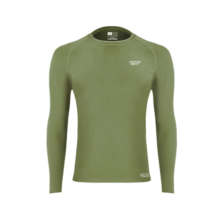 Unisex termikus hosszú ujjú póló – zöld, L méret