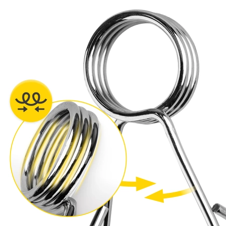 Rugós kapcsok olimpiai súlyzóhoz 50 mm, 2 db.