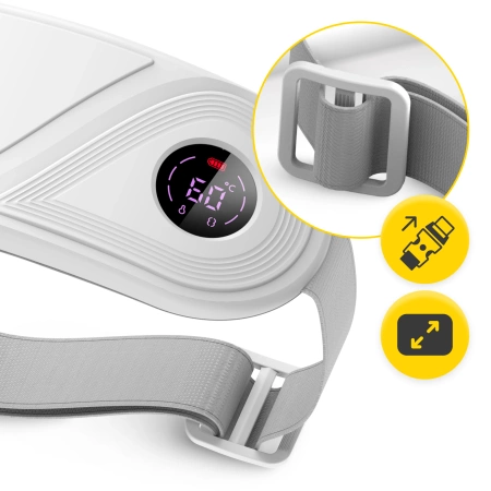 Melegítő menstruációs öv menstruációs fájdalmak ellen – fehér