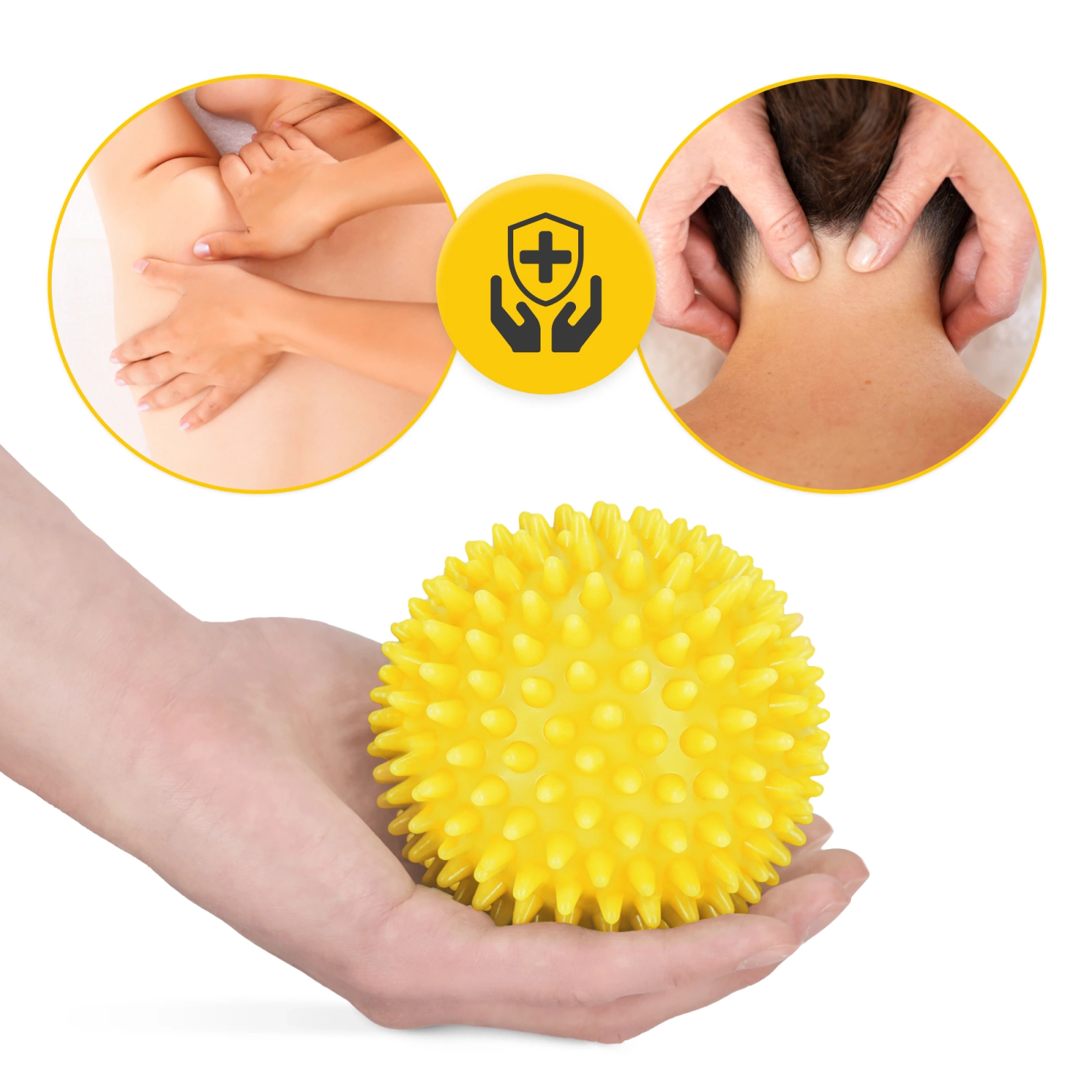 Yellow Spike ball 10 cm