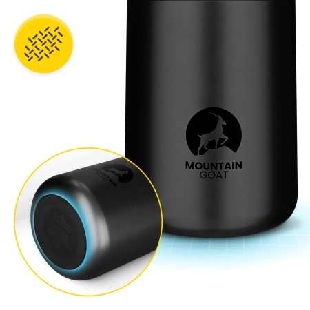 720 ml-es rozsdamentes acél ebédtermosz, fekete