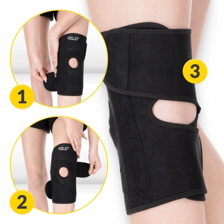 Térdrögzítő térdkalács-stabilizátorral