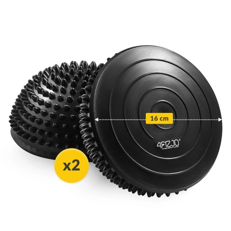 Egyensúlyozó félgömb, 2 db, fekete