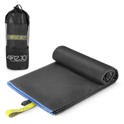 Gyorsan száradó mikroszálas törölköző, 130 x 75 cm, szürke