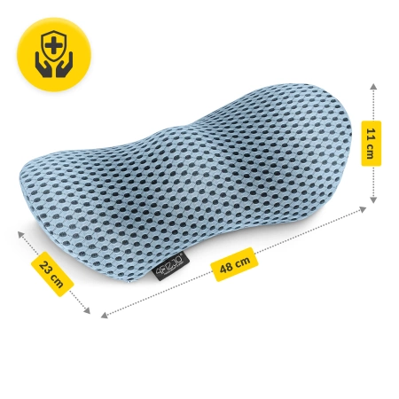 Ortopédiai ágyéki ülőpárna, kék