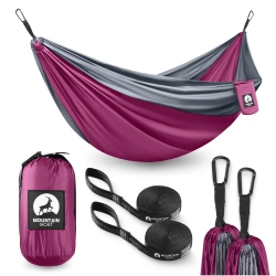 Mountain Goat kétfős utazási függőágy, szürke és rózsaszín