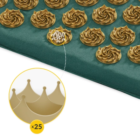 ECO akupresszúrás matrac párnával, XL, zöld