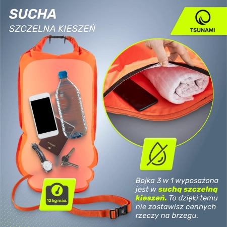 TSUNAMI 3 az 1-ben felfújható biztonsági úszóbója