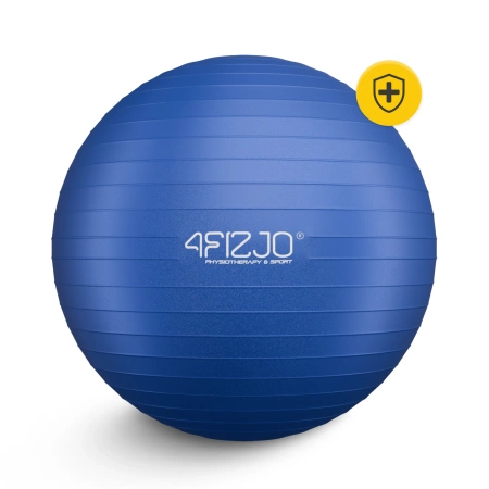 Felfújható gimnasztikai labda, 75 cm, kék