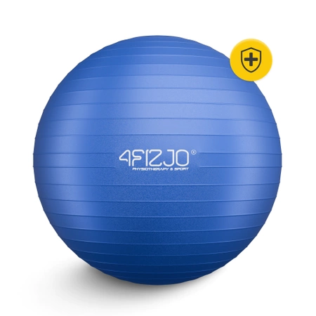 Felfújható gimnasztikai labda, 85 cm, sötétkék