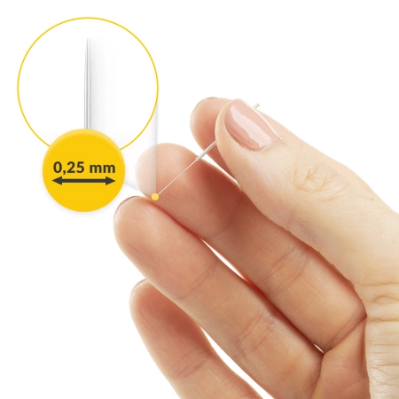 Vezetővel rendelkező akupunktúrás tűk, 100 db, 0,25 x 30 mm