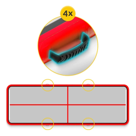 AIR MAT akrobatikai pálya, 6 x 2 x 0,2 m