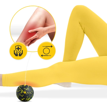 EPP masszázslabda, 12 cm, sárga