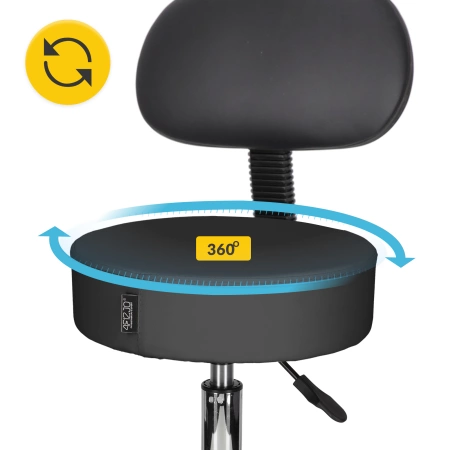 PURE+ háttámlás forgó masszázsszék