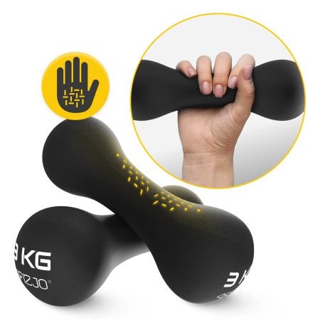 8-as alakú öntöttvas kézisúlyzó, 2 x 3 kg