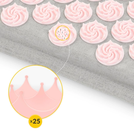 ECO akupresszúrás matrac hajdina- és töltettel, rózsaszín