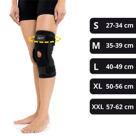 Térdkalács-stabilizátorral ellátott térdrögzítő, XL
