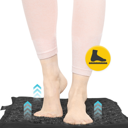 ECO akupresszúrás matrac hajdina- és töltettel, fekete