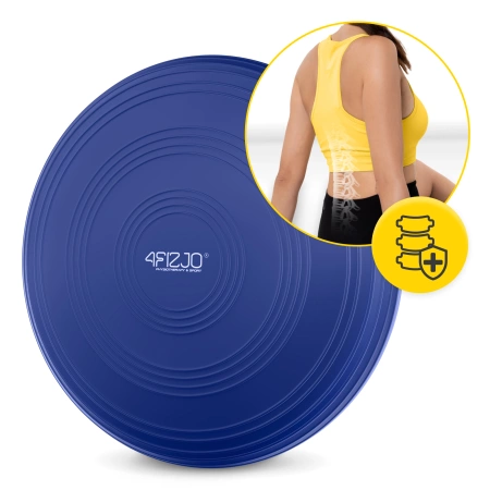 MED+ egyensúlyozó párna, 33 cm, sötétkék