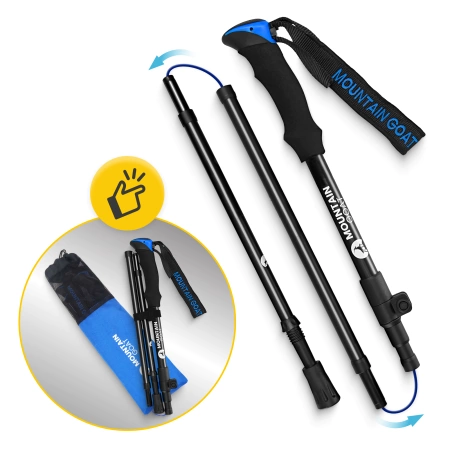 Mountain Goat PRO+ nordic walking túrabot, kék