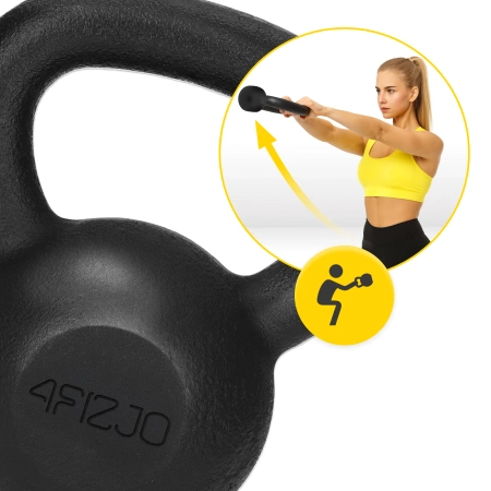 Öntöttvas kettlebell, 12 kg