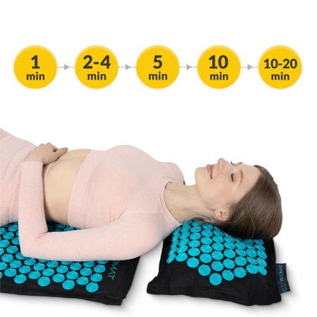 ECO akupresszúrás matrac hajdina- és töltettel, kék