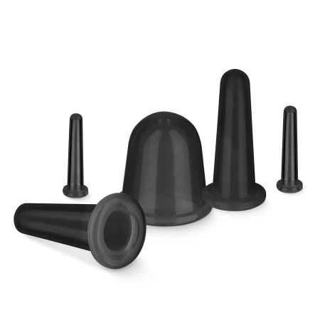 FACE+ szilikonköpöly készlet, 5 db, fekete