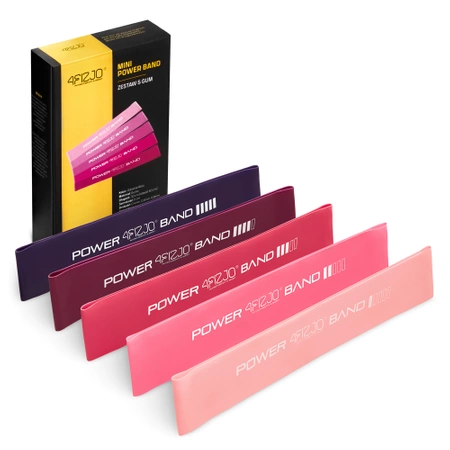 MINI POWER BAND erősítő gumiszalag szett, 5 db