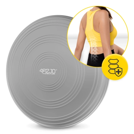 MED+ egyensúlyozó párna, 33 cm, szürke