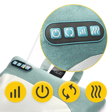 LITE melegíthető masszázspárna, zöld