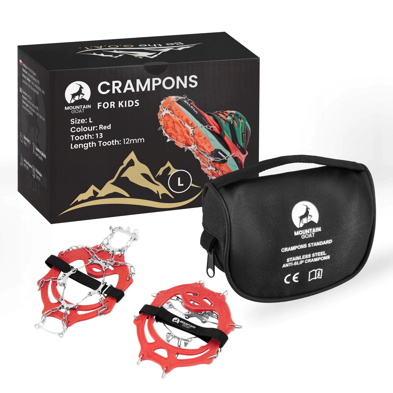 raczki dzieciece turystyczne na buty dla dzieci mountain goat