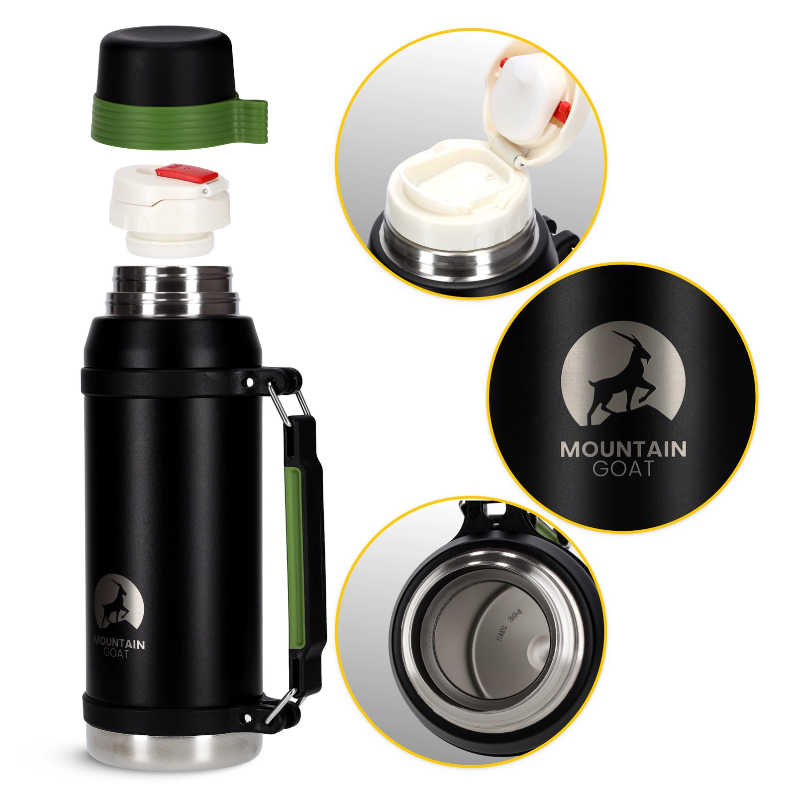 Termos turystyczny ze stali nierdzewnej