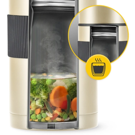 Rozsdamentes acél étkezési termosz, 1 l, arany