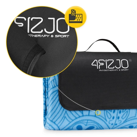 Szigeteléssel rendelkező piknik- és strandtakaró, 200 x 200 cm, kagyló mintás