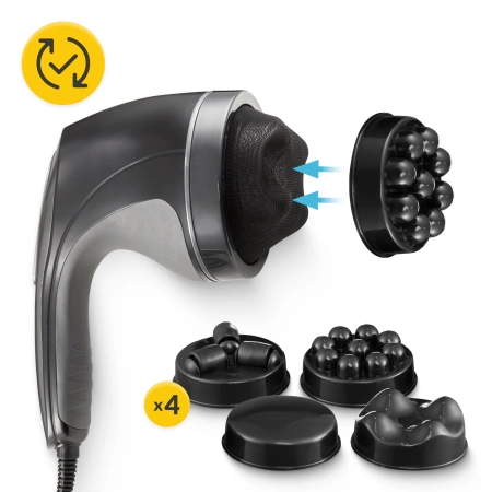 Narancsbőr elleni kézi masszírozó, fekete