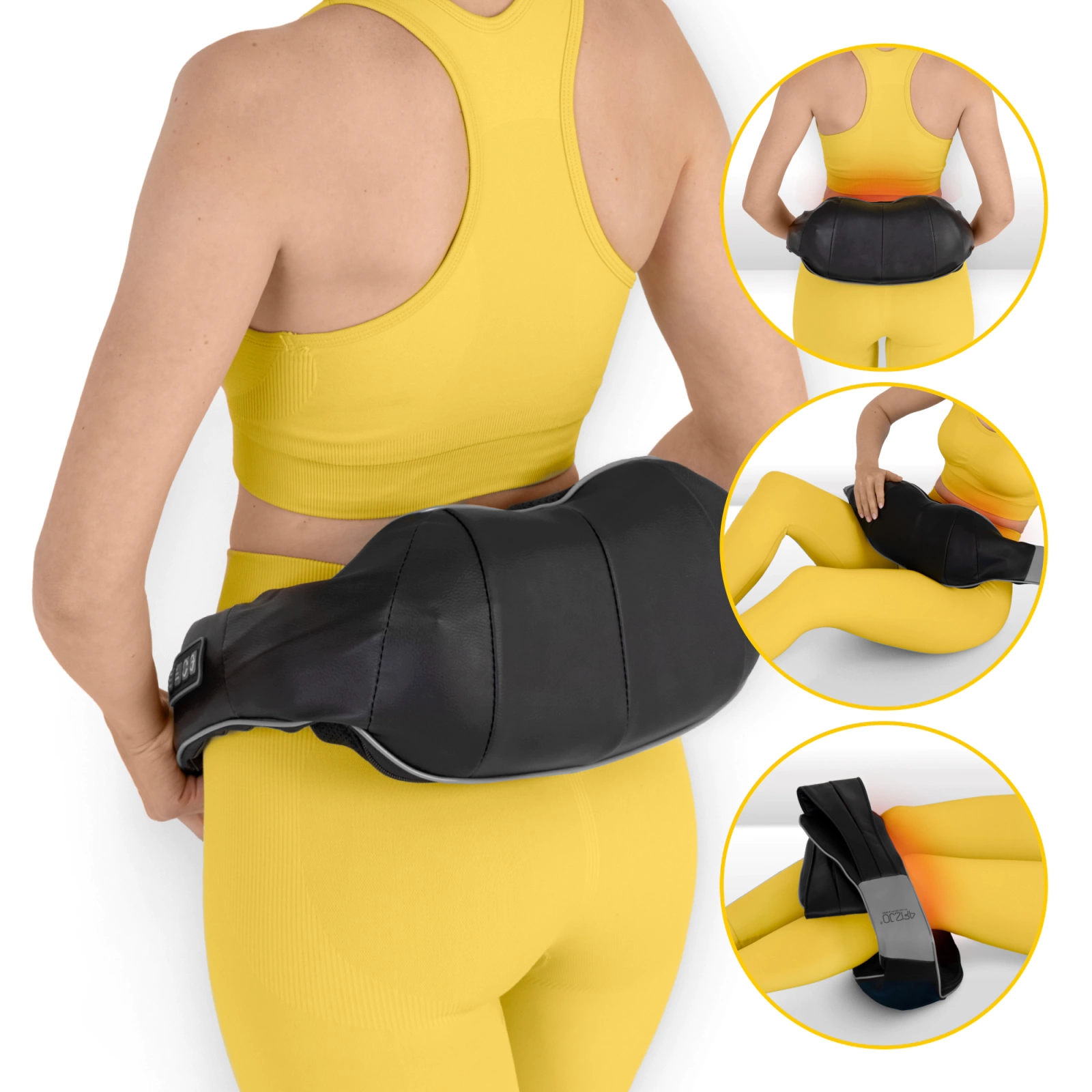 bezprzewodowy masazer pas masujacy kark ramiona plecy shiatsu ultra+