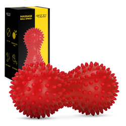 Dupla masszázslabda, piros