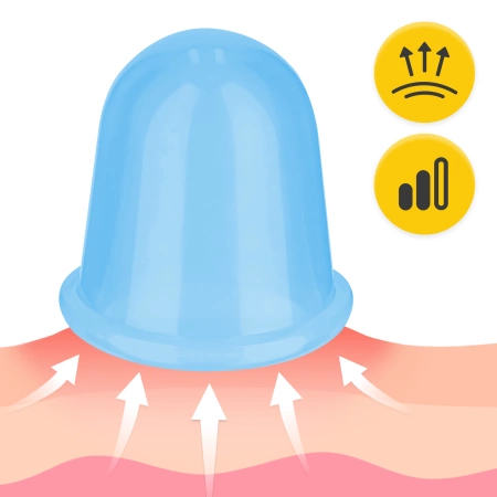 FACE+ szilikonköpöly készlet, 5 db, kék