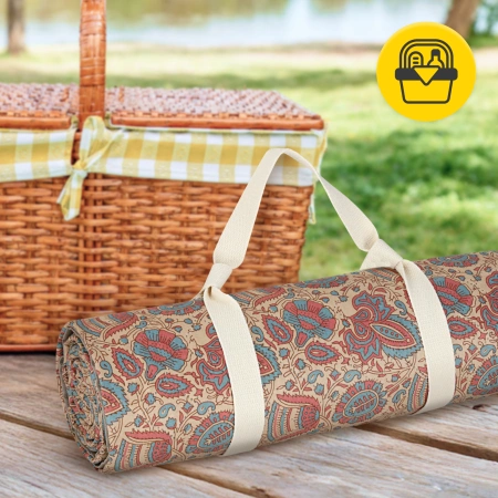 Piknik- és strandtakaró, 200 x 150 cm, keleti minta
