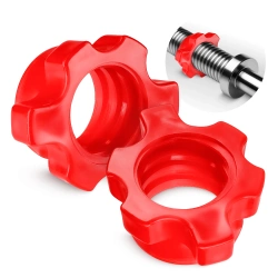Műanyag bilincsek 25 mm-es nyakhoz, 2 db - piros