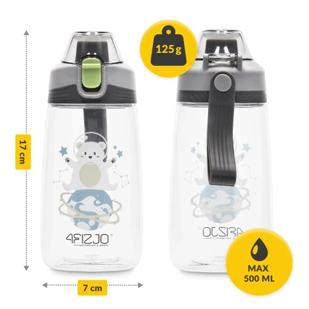 Gyerek kulacs, mackós minta, 550 ml