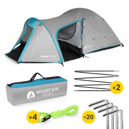 Mountain Goat PRIME TRIO túrasátor, szürke