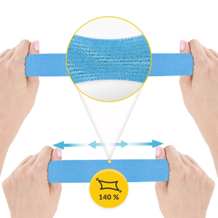 Kineziológiai tapasz Kinesio Tape, 7,5 cm x 5 m