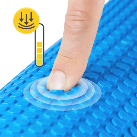 CARE+ bordázott masszázshenger, 60 cm, kék