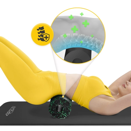 EPP masszázshenger és golyó készlet, 3 db, zöld