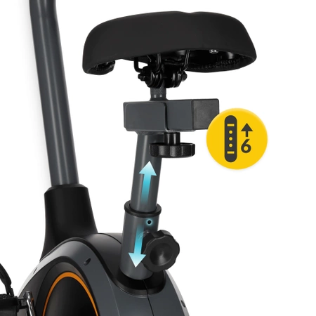 EVO+ mágnesfékes szobakerékpár, narancssárga