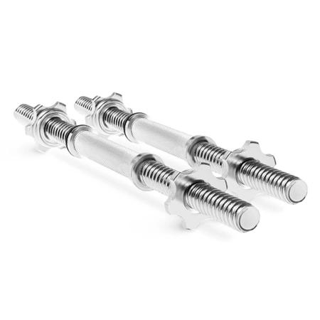 Rögzítőgyűrűvel ellátott rövid súlyzórúd, 2 db, 48 cm