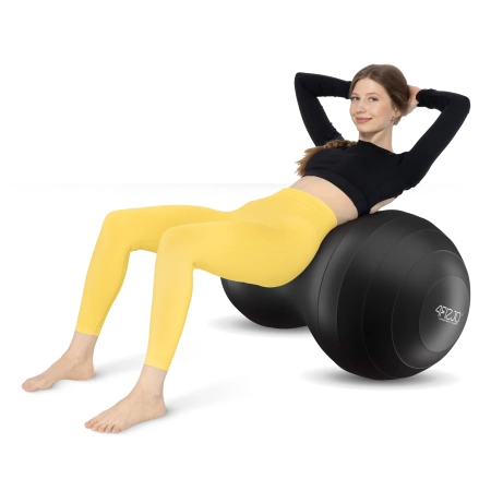 AIR BALL PEANUT gimnasztikai labda, fekete