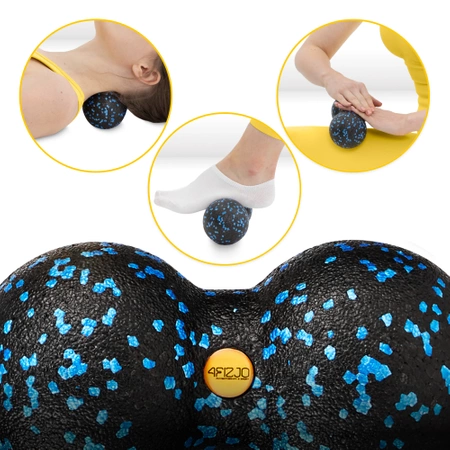 EPP dupla masszázslabda, 12 cm, kék